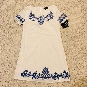 White and Blue Dress